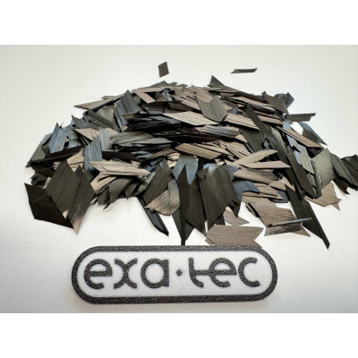Chopped carbon fiber (forged) flakes 25mm - 100/250/500g Chopped carbon fiber (forged) flakes 25mm - 100/250/500g