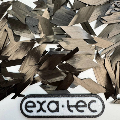 Chopped carbon fiber (forged) flakes 25mm - 100/250/500g Chopped carbon fiber (forged) flakes 25mm - 100/250/500g