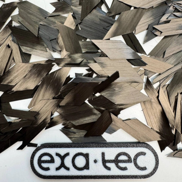 Chopped carbon fiber (forged) flakes 25mm - 100/250/500g
