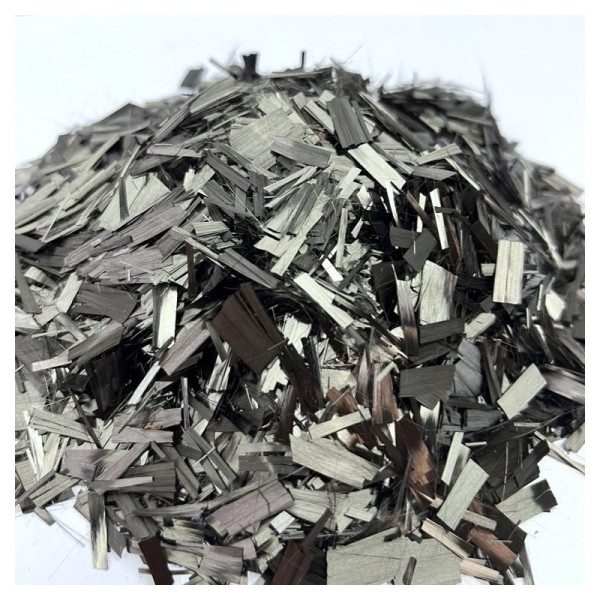 Włókno węglowe cięte (forged) płatki 15mm - 100/250/500g